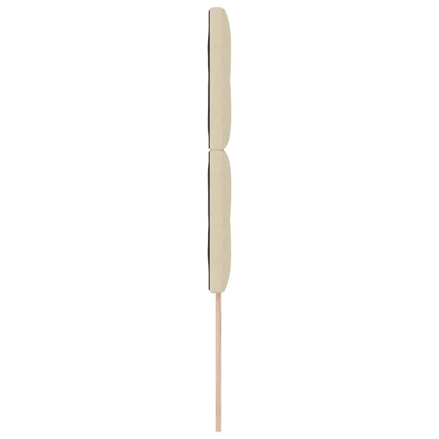Tête de lit LED avec bandes LED Crème 90 cm tissu - 6