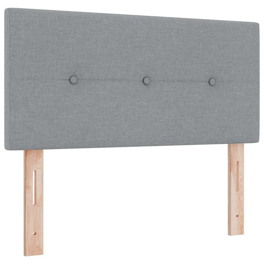Tête de lit LED avec bandes LED Gris clair 90 cm tissu - 2