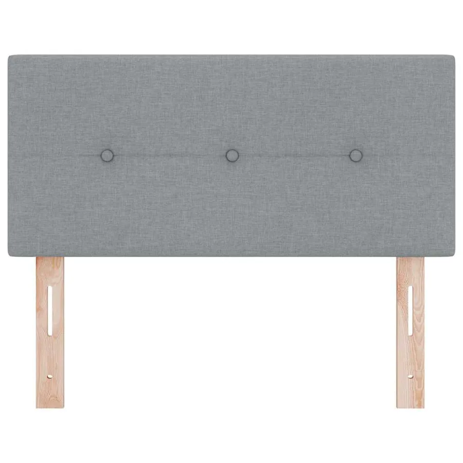 Tête de lit LED avec bandes LED Gris clair 90 cm tissu - 5