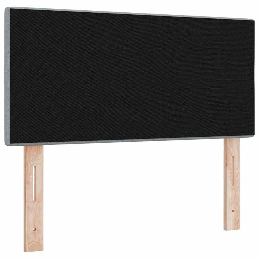 Tête de lit LED avec bandes LED Gris clair 90 cm tissu - 7