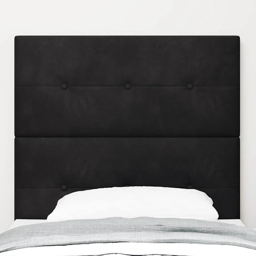 Tête de lit Noir 100 cm Velours - 3