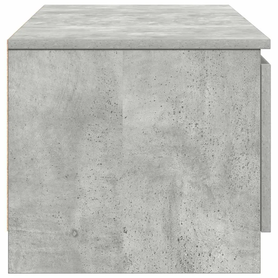 Meuble TV Gris béton 140x40x35,5 cm Bois d'ingénierie - 7