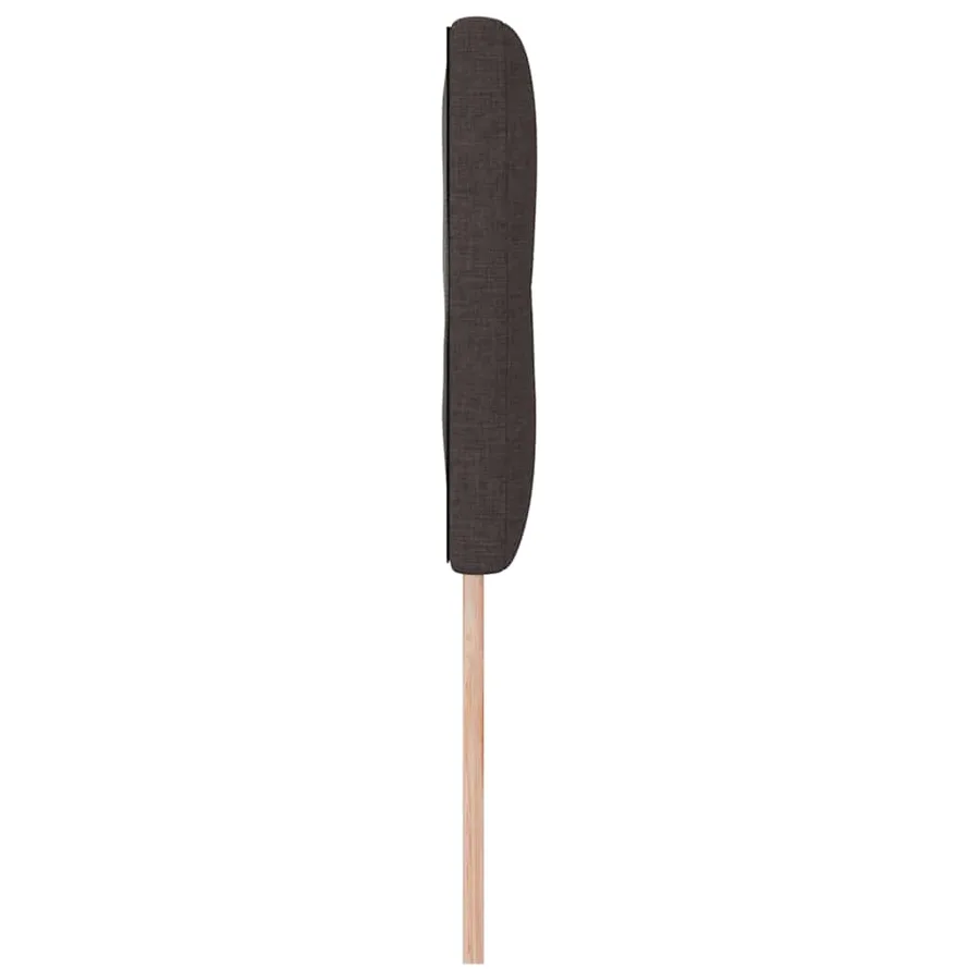 Tête de lit réglable en hauteur Marron foncé 144 cm tissu - 6