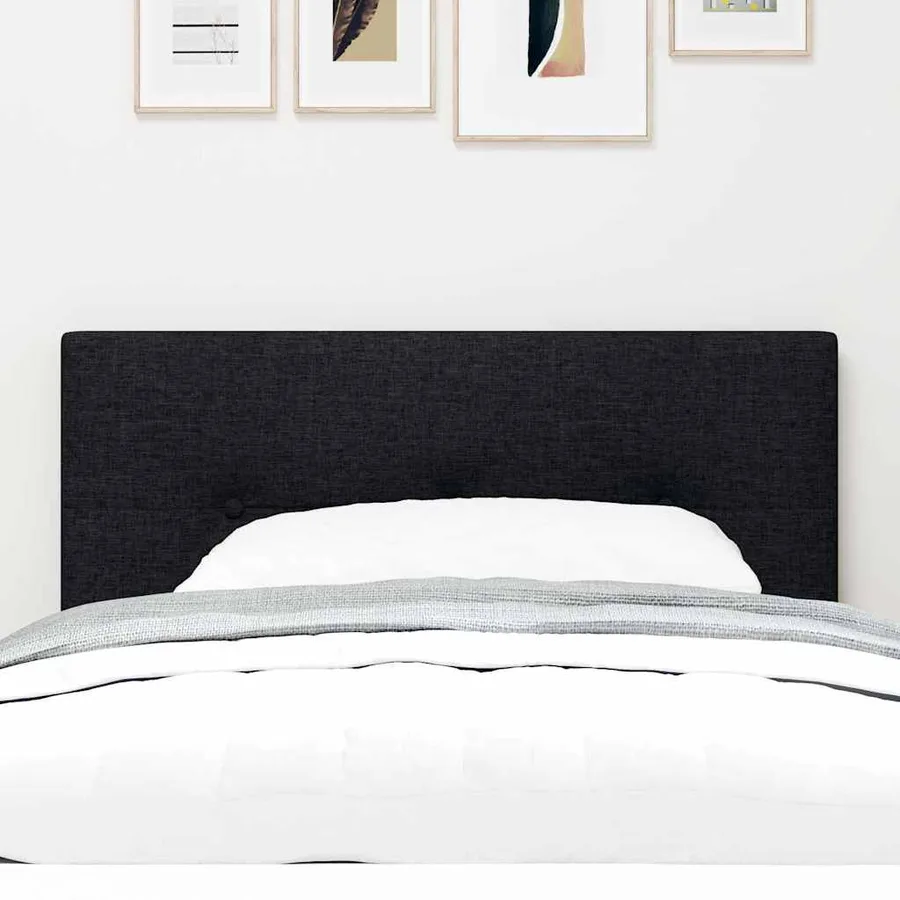 Tête de lit réglable en hauteur Noir 90 cm tissu - 3
