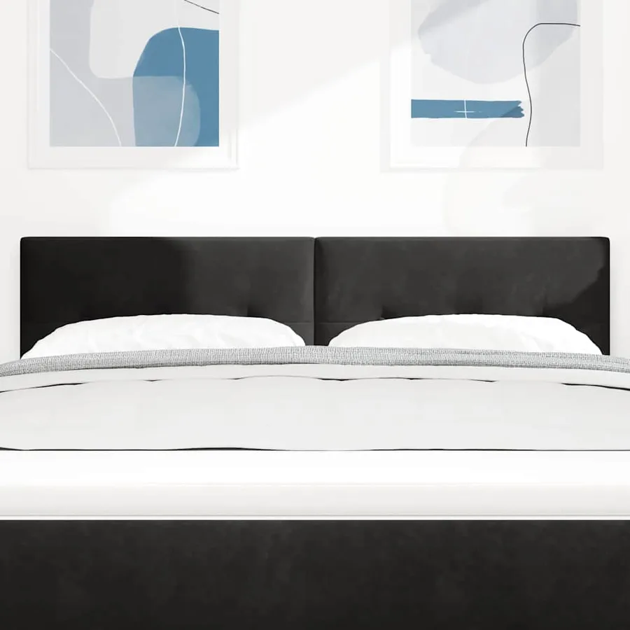Tête de lit Noir 160 cm Velours - 3