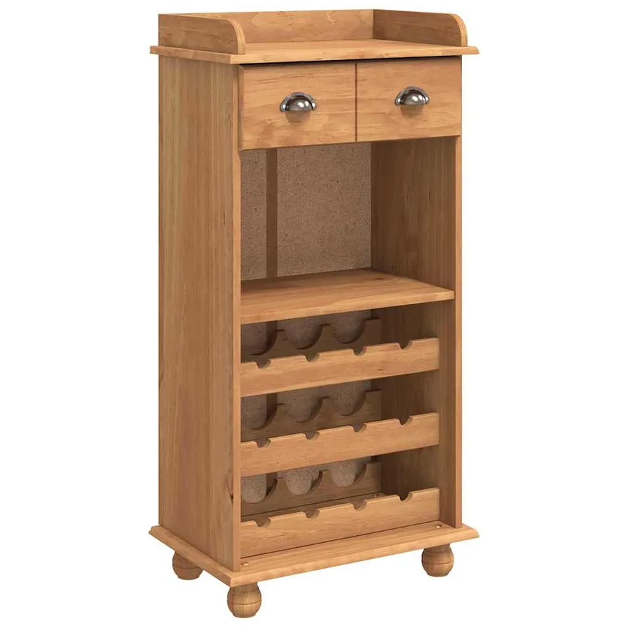 Cabinet à vin ASKIM Cire de Miel 57 x 37 x 114 cm - 2