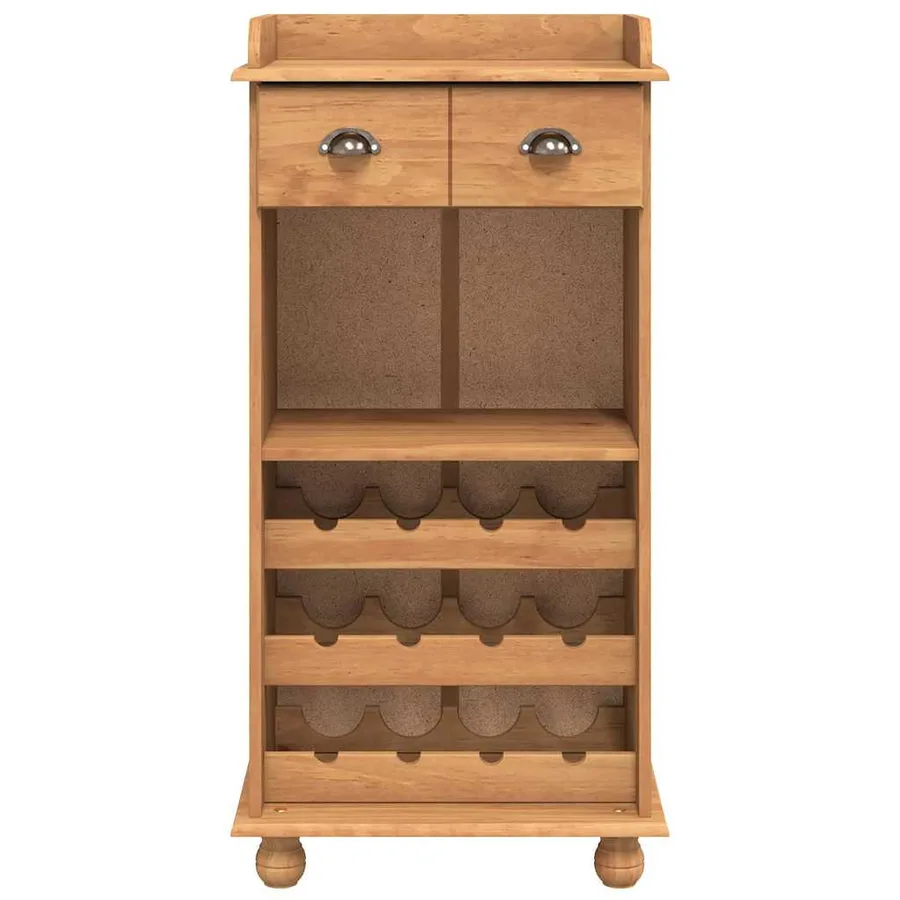 Cabinet à vin ASKIM Cire de Miel 57 x 37 x 114 cm - 6