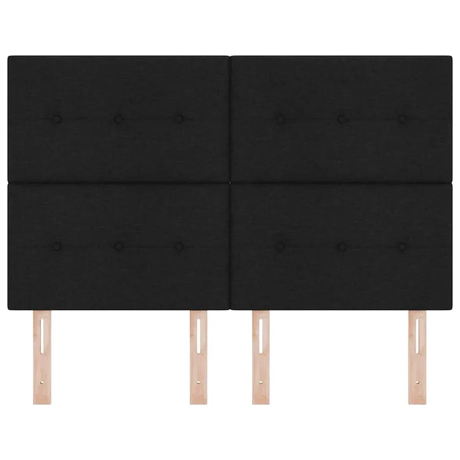 Tête de lit réglable en hauteur Noir 160 cm tissu - 4
