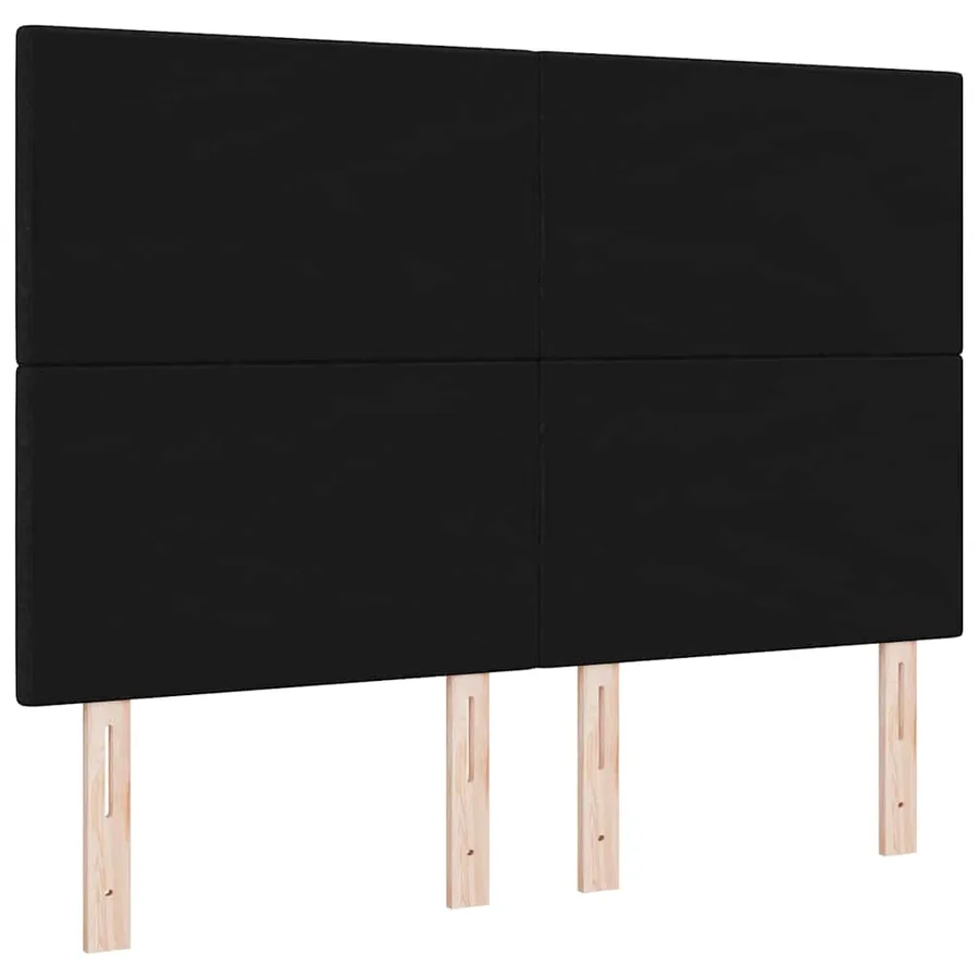Tête de lit réglable en hauteur Noir 160 cm tissu - 6