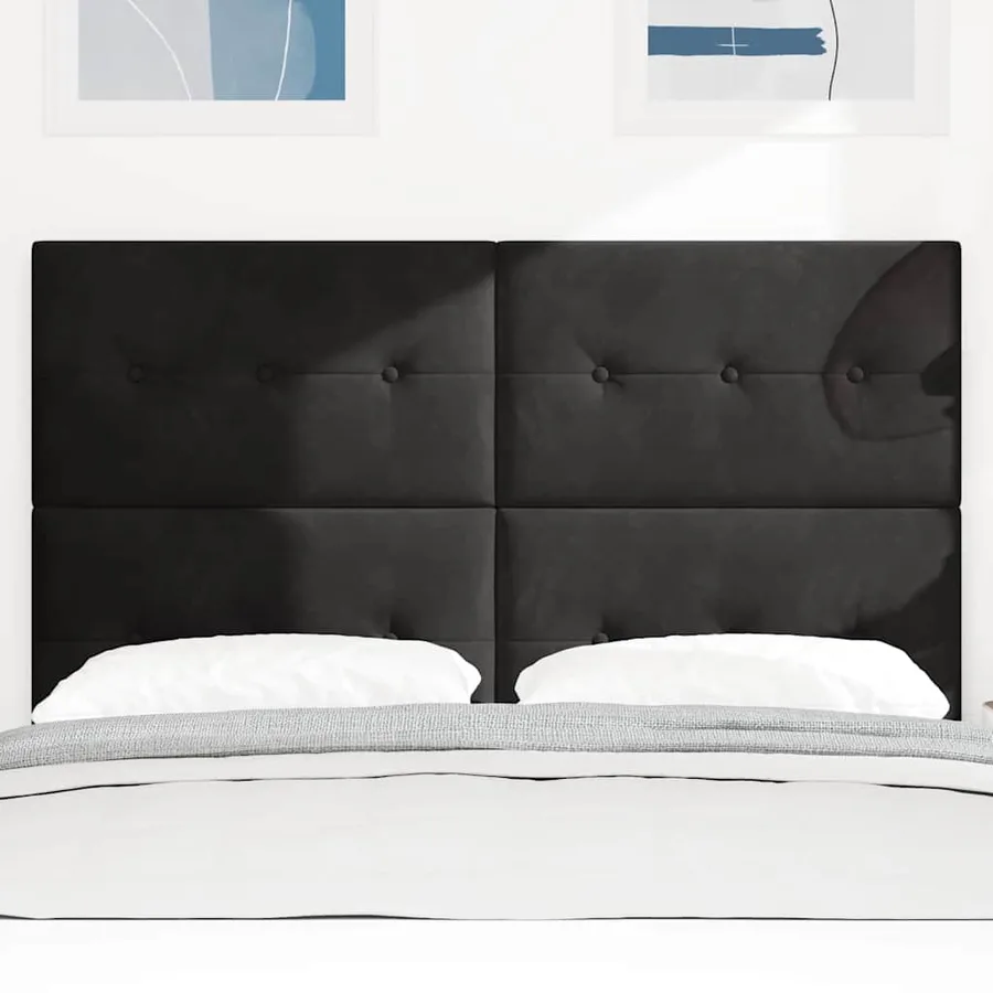 Tête de lit Noir 160 cm Velours - 3