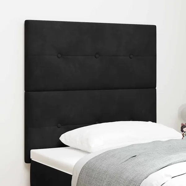 Tête de lit Noir 80 cm Velours