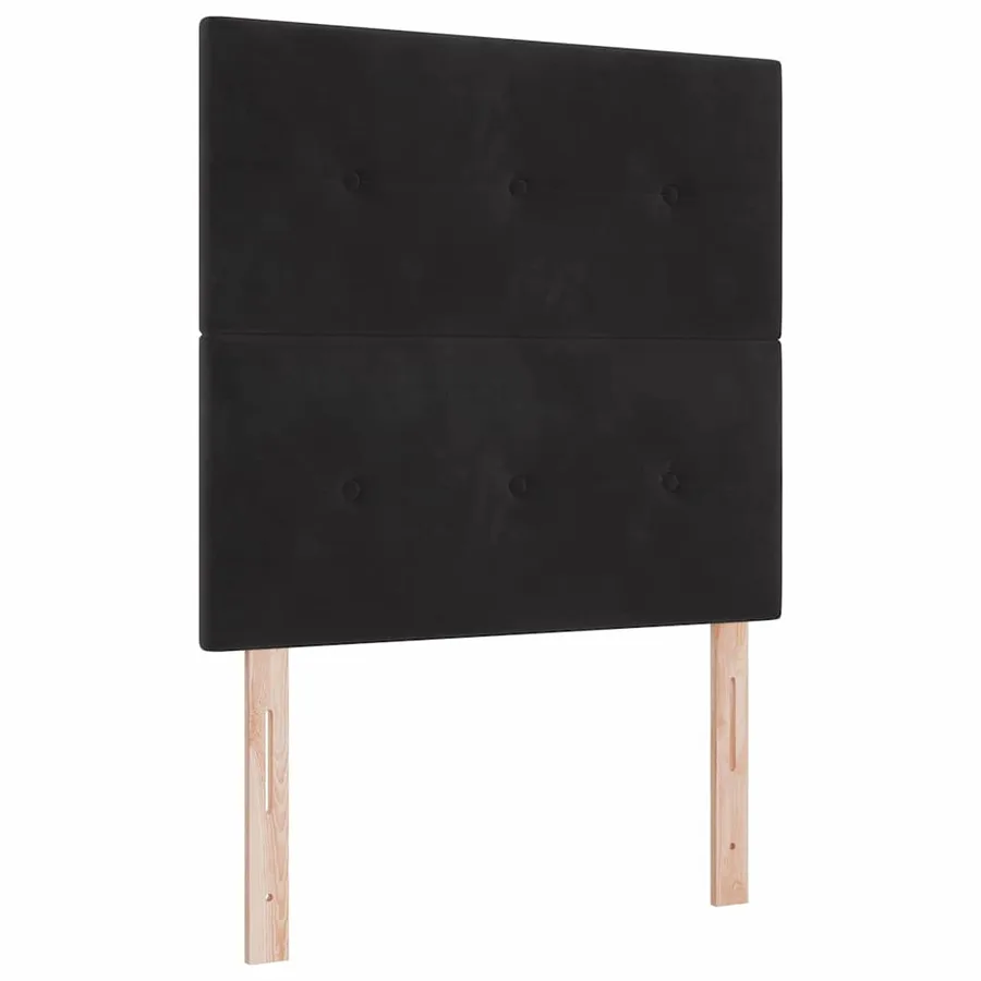 Tête de lit Noir 80 cm Velours - 2