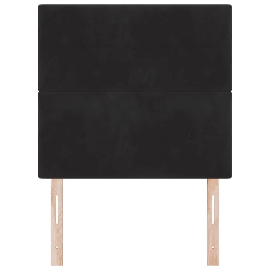 Tête de lit Noir 80 cm Velours - 4