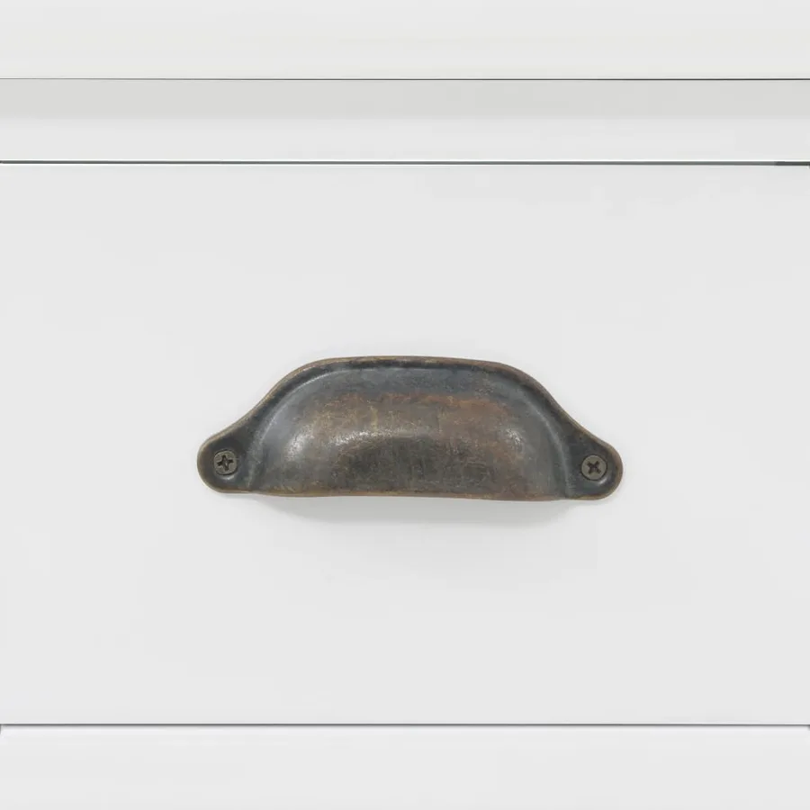 Vaisselier avec 4 portes MDF et Bois de pin 80x40x180 cm - 8