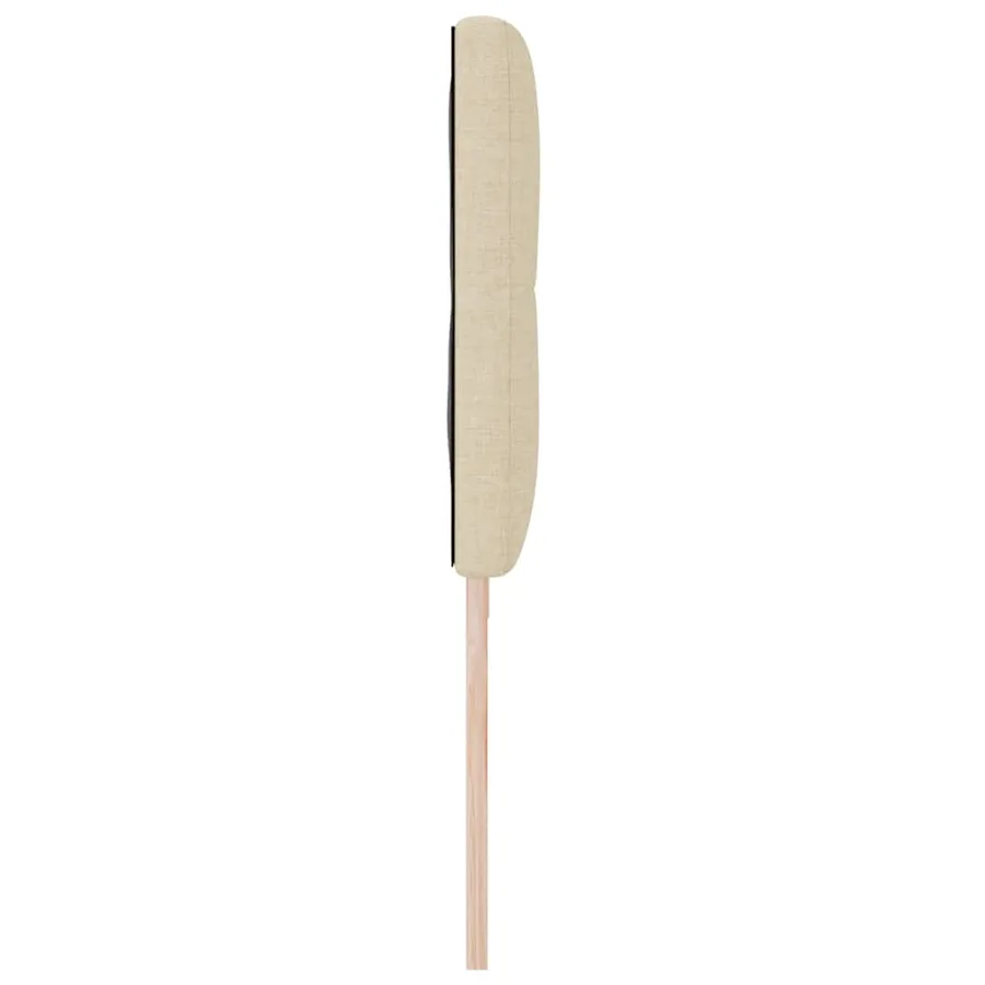 Tête de lit LED avec bandes LED Crème 200 cm tissu - 6