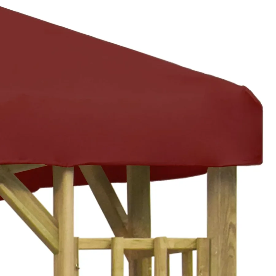 Belvédère 3x3 m Bordeaux - 3