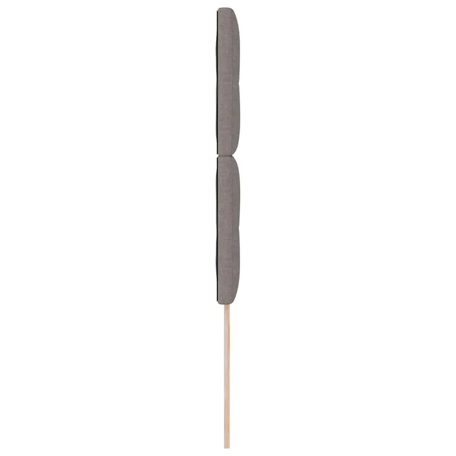 Tête de lit LED avec bandes LED Taupe 100 cm tissu - 6