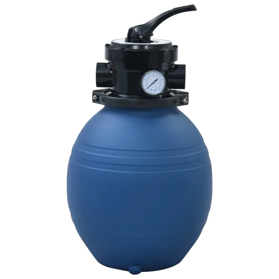 Swimming pool sand filter with 4-position valve Blue 300 mm