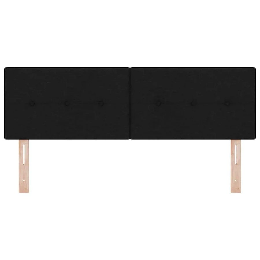 Tête de lit LED avec bandes LED Noir 144 cm tissu - 5