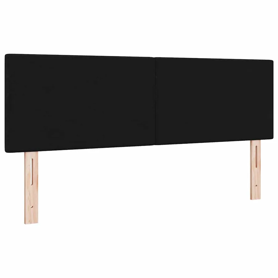 Tête de lit LED avec bandes LED Noir 144 cm tissu - 7