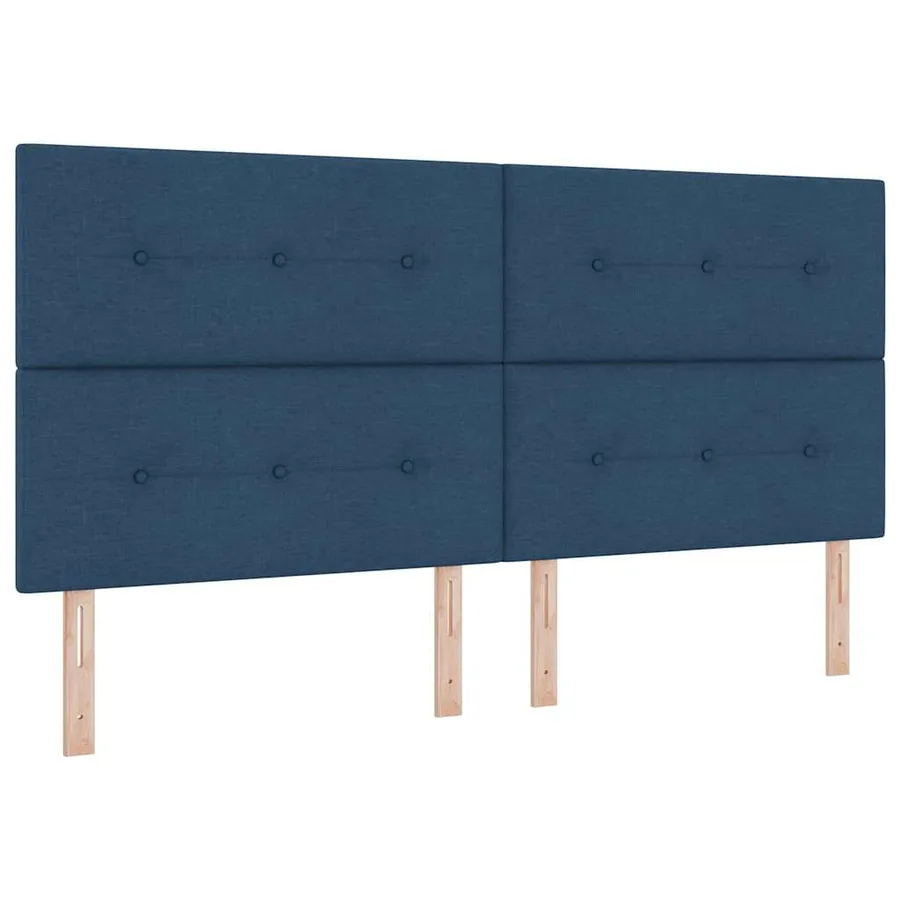 Tête de lit LED avec bandes LED Bleu 200 cm tissu - 2