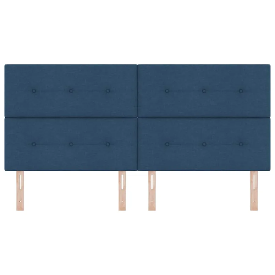 Tête de lit LED avec bandes LED Bleu 200 cm tissu - 5