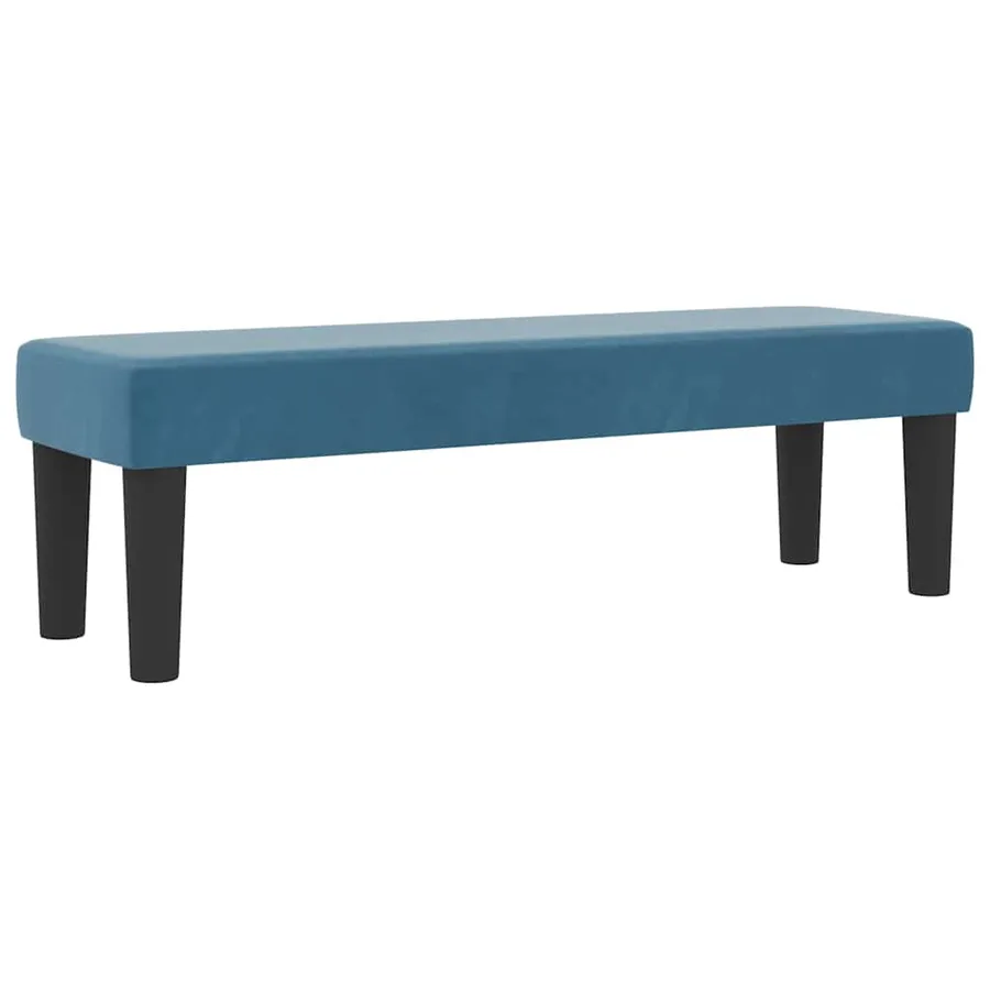 Lit à ressorts avec tête de lit Bleu foncé 200 x 160 cm Velours - 5