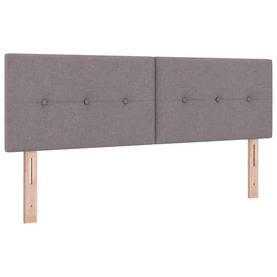 Tête de lit LED avec bandes LED Taupe 144 cm tissu - 2