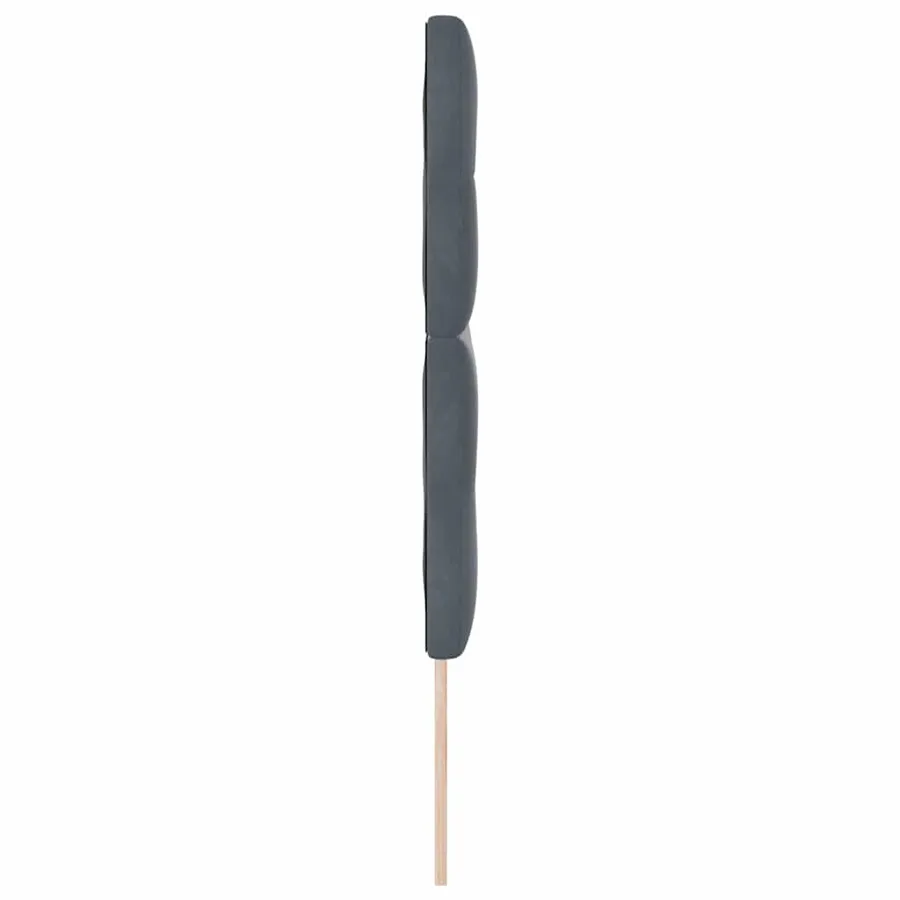 Tête de lit Gris foncé 144 cm Velours - 5