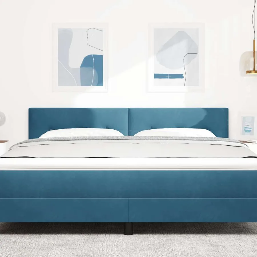 Tête de lit Bleu foncé 180 cm Velours - 3
