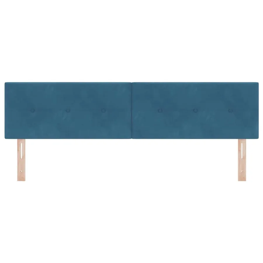 Tête de lit Bleu foncé 180 cm Velours - 5