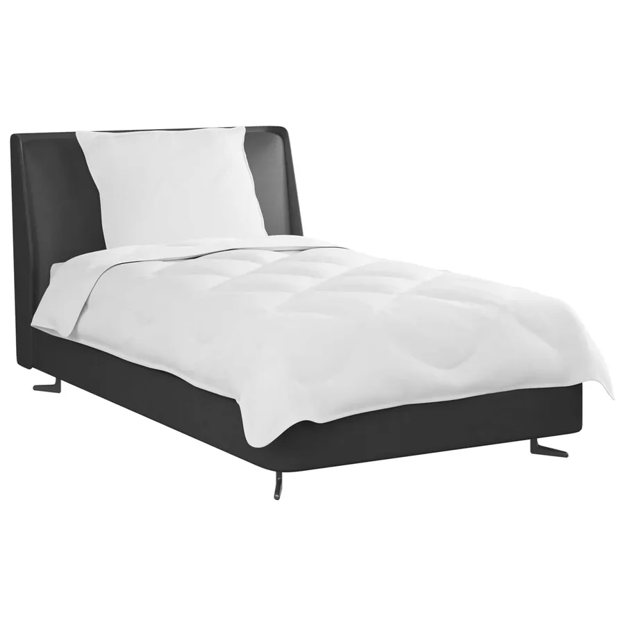 Couette avec oreiller 2 pcs Blanc Microfibre - 3