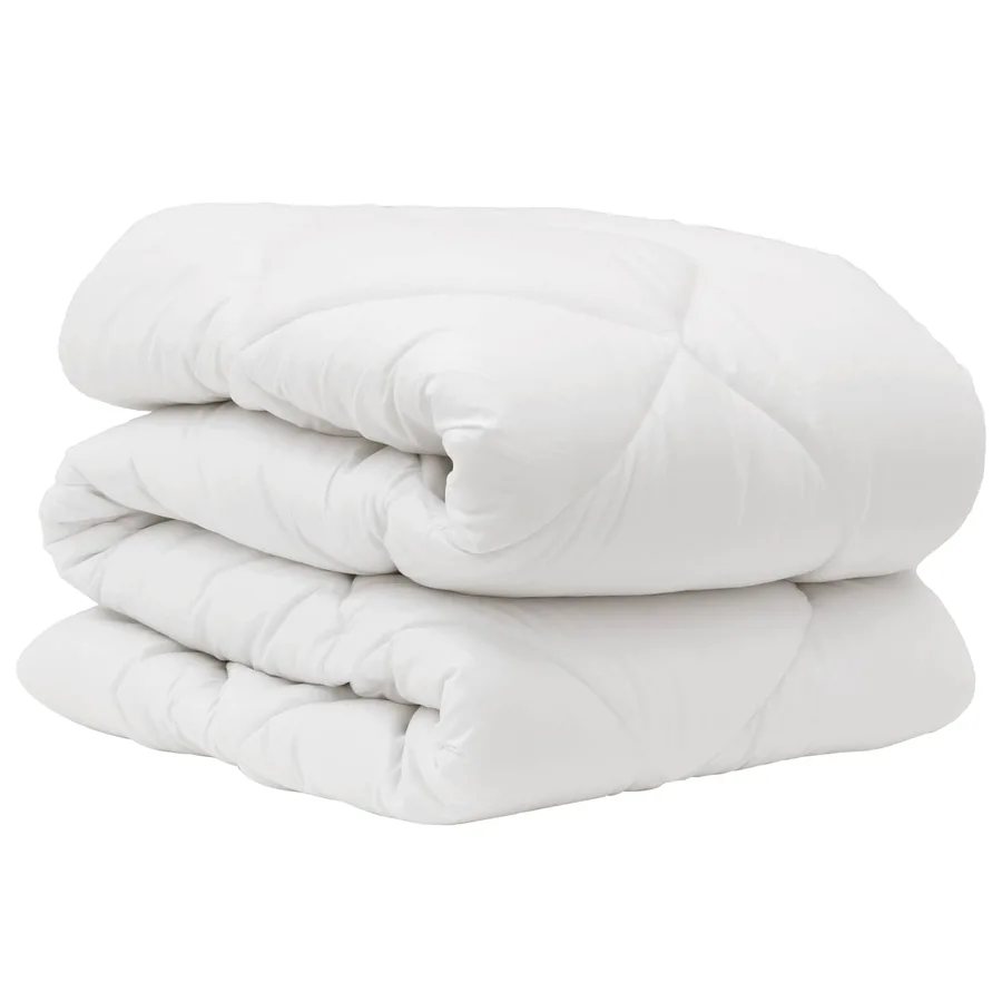 Couette avec oreiller 2 pcs Blanc Microfibre - 4