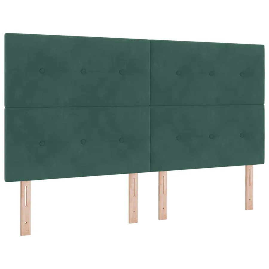 Tête de lit Vert foncé 180 cm Velours - 2