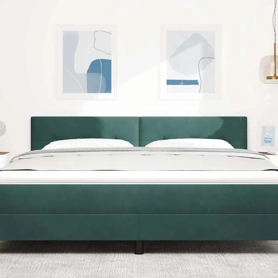 Tête de lit LED avec bandes LED Vert 180 cm Velours - 3