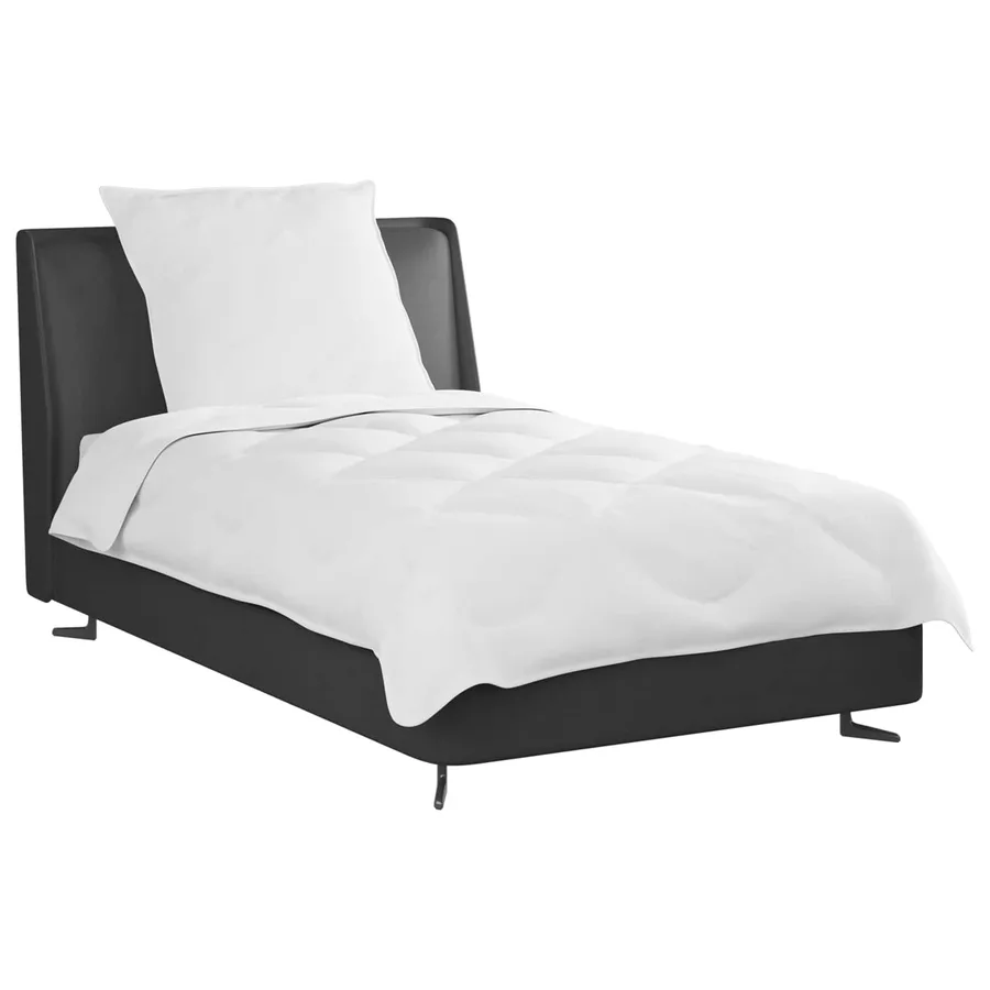 Couette avec oreiller 2 pcs Blanc Microfibre - 3