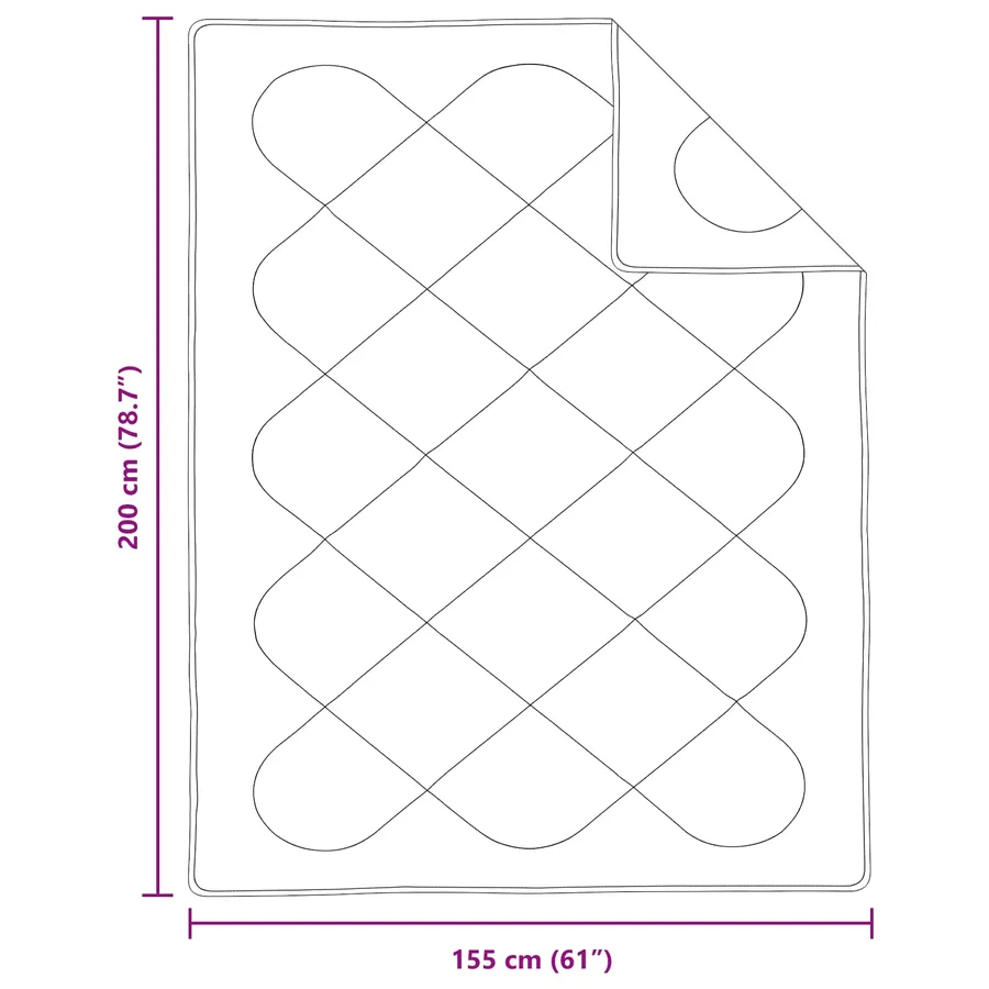 Duvet toutes saisons avec oreiller 2 pcs Blanc Microfibre - 8