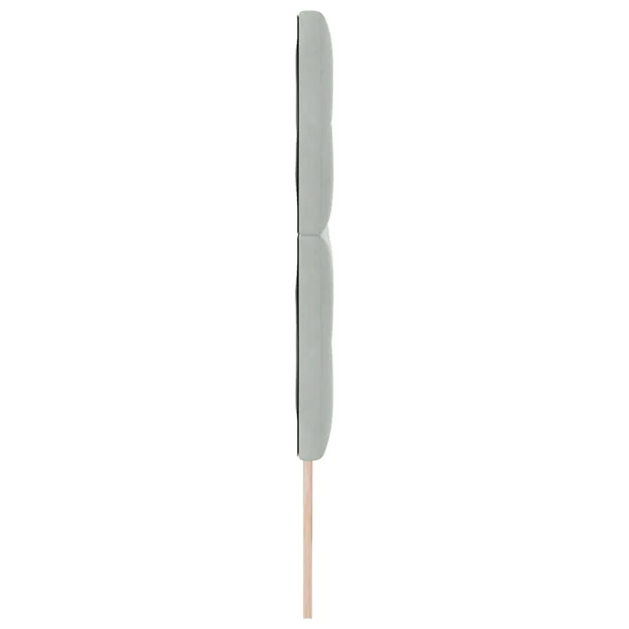Tête de lit LED avec bandes LED Gris clair 180 cm Velours - 6