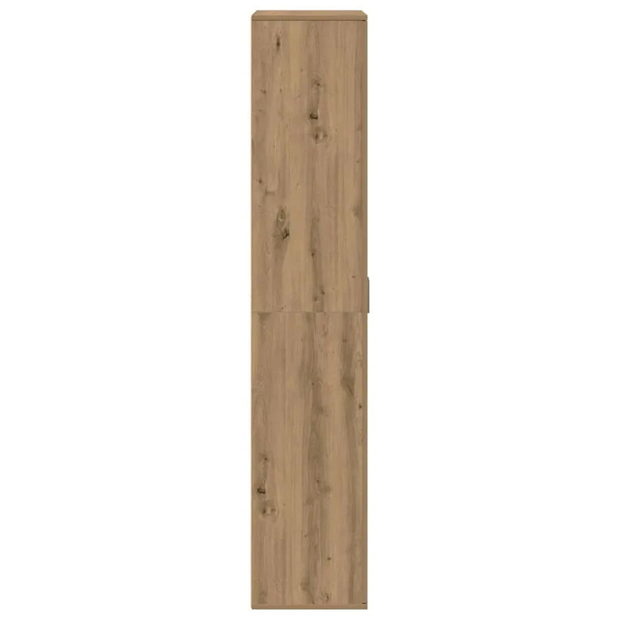 Buffet 80 x 35 x 180 cm Bois d'ingénierie chêne artisanal - 6