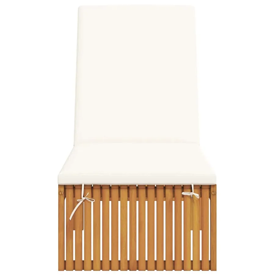 Transat Huile Naturelle 200 x 55 x 94 cm Bois d'acacia massif - 4