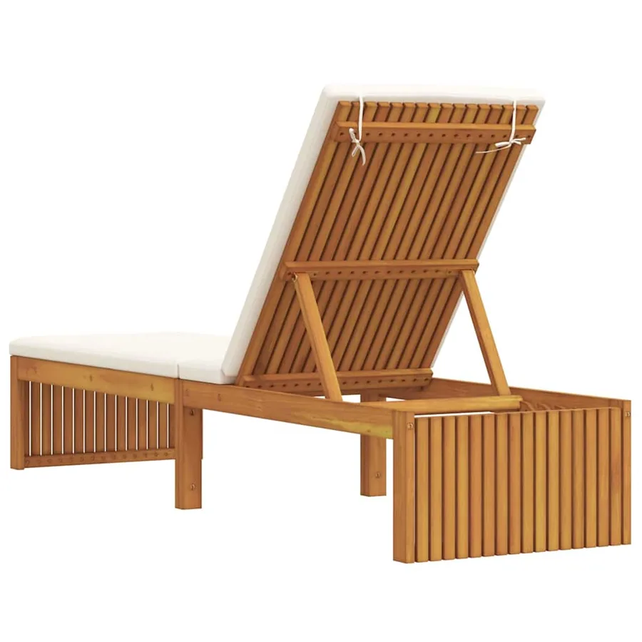 Transat Huile Naturelle 200 x 55 x 94 cm Bois d'acacia massif - 6