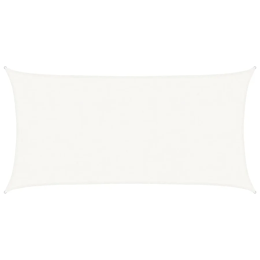 Voile d'ombrage 160 g/m² Blanc 4x7 m PEHD - 2