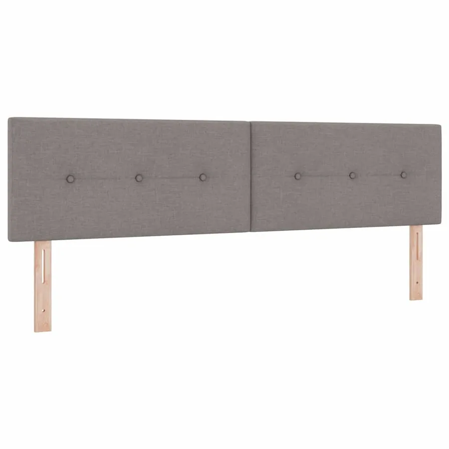 Lit à ressorts avec tête de lit Taupe 180 x 200 cm tissu - 6