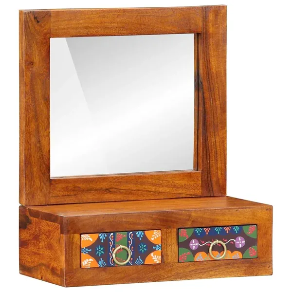 Meuble mural Marron 40 x 20 x 50 cm Bois d'Acacia Massif