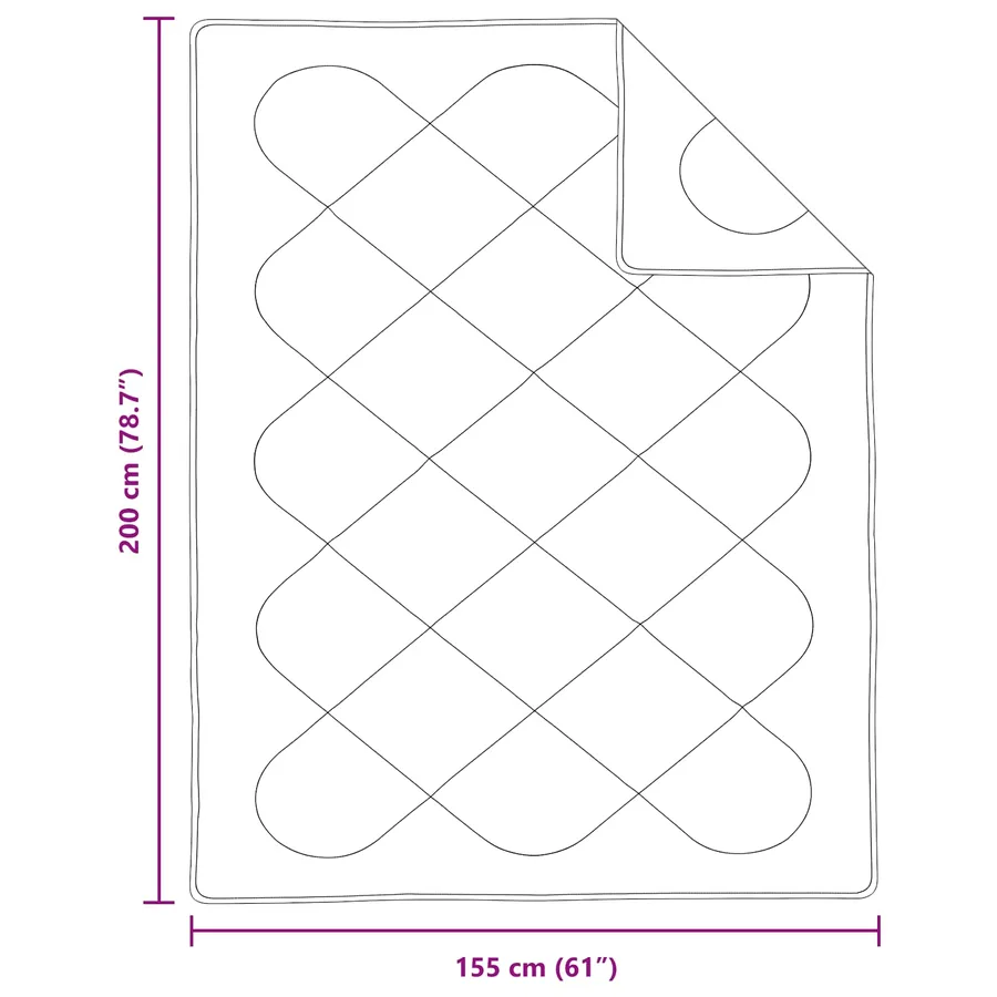 Duvet d'été simple avec oreiller 2 pcs Blanc Microfibre - 8