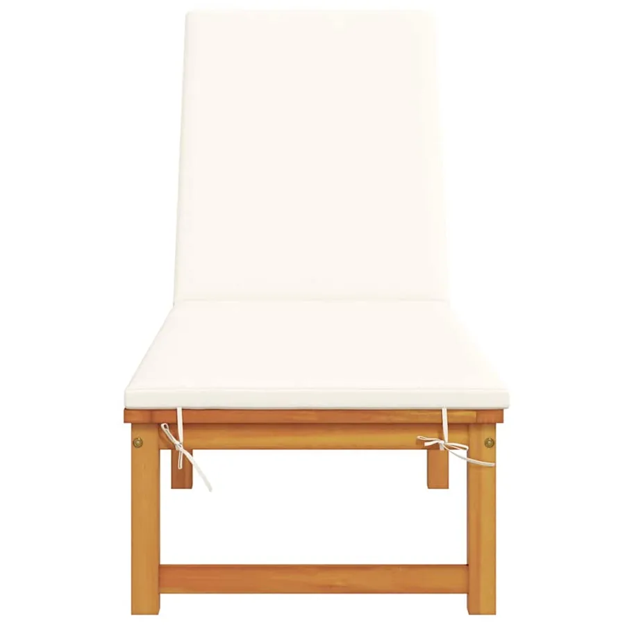 Transat Marron 202 x 53 x 89 cm Bois d'Acacia Massif - 4