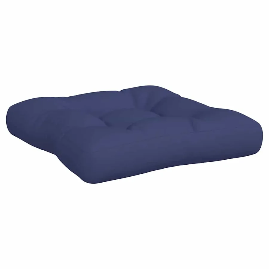 Coussins de palette lot de 3 bleu marine tissu oxford - 4