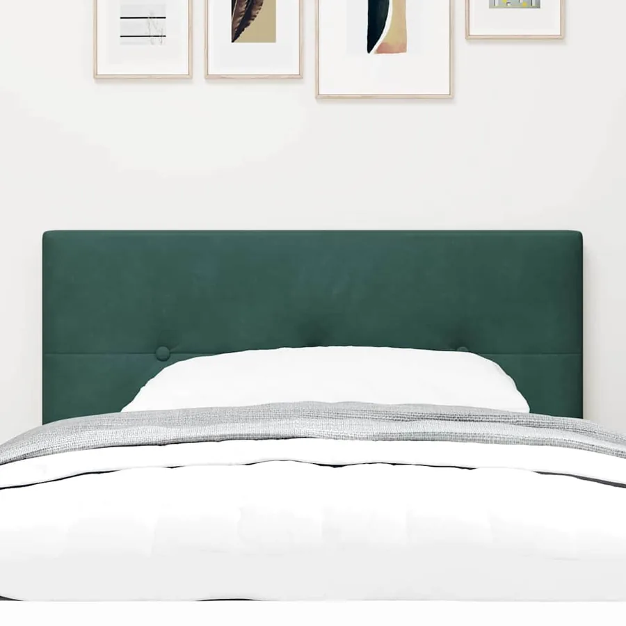 Tête de lit Vert foncé 100 cm Velours - 3