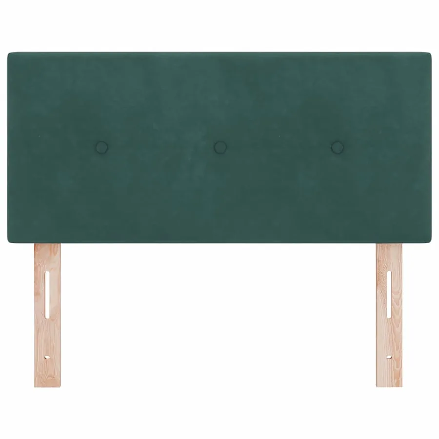 Tête de lit Vert foncé 100 cm Velours - 4