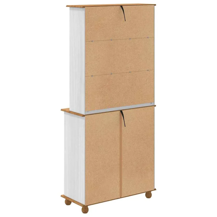 Hutch ASKIM Blanc 91 x 40 x 200,5 cm Bois de pin massif - 10